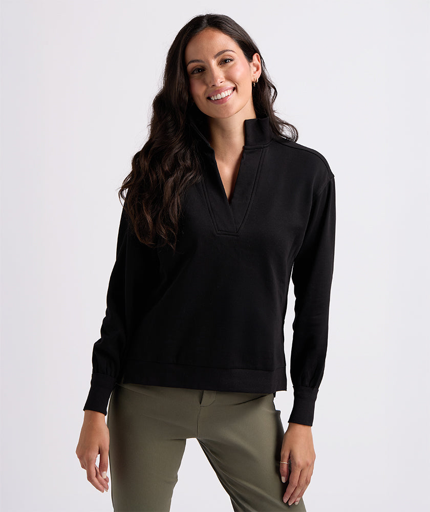 Black Coastal Sweatshirt for Women | Charles River