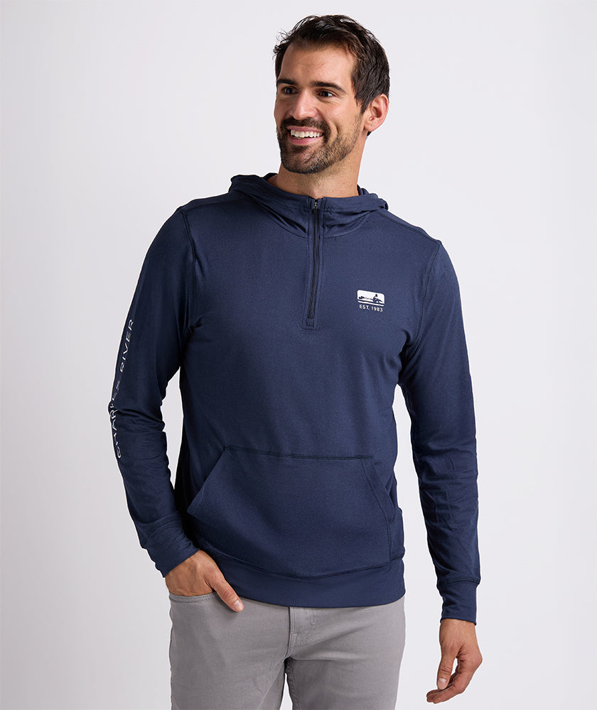Men's Pulse Performance Quarter Zip Hoodie | Charles River