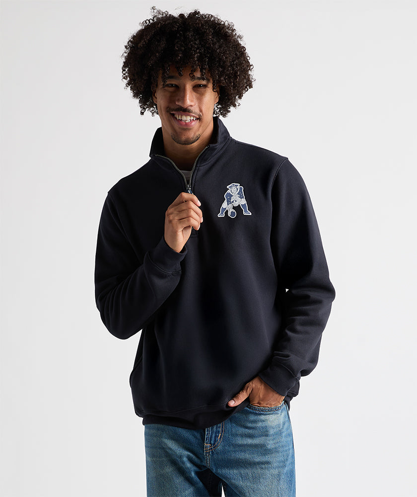 Patriots x Charles River Unisex Crosswind Quarter Zip Sweatshirt