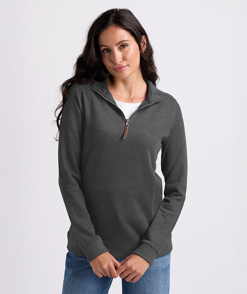 The "Freezing Office" Survival Guide: Women's Quarter Zip Sweatshirts