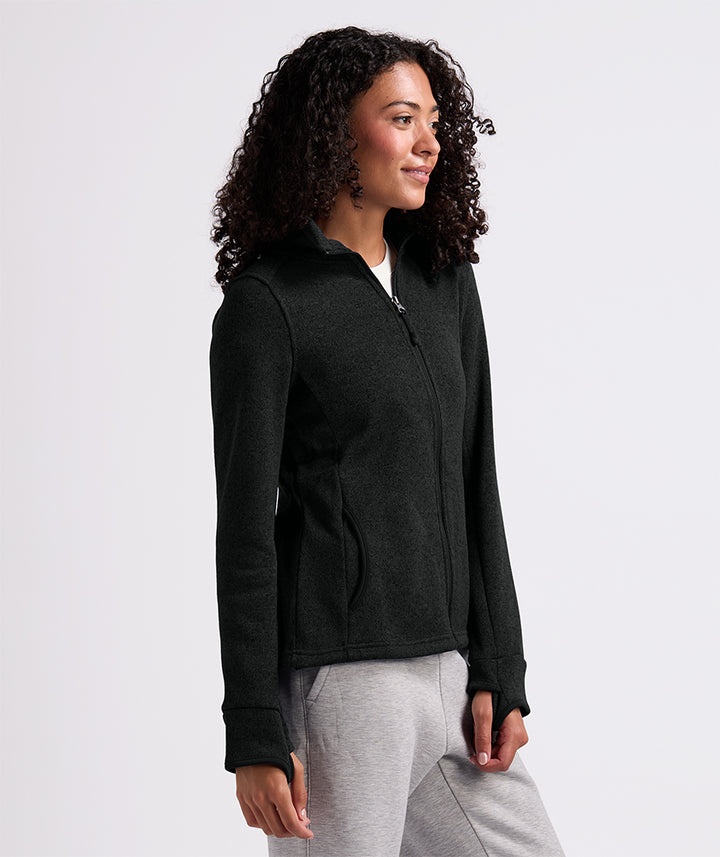 Women's Heathered Fleece Jacket