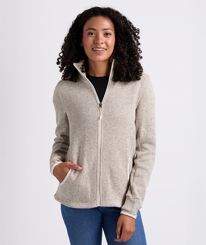 Women's Heathered Fleece Jacket