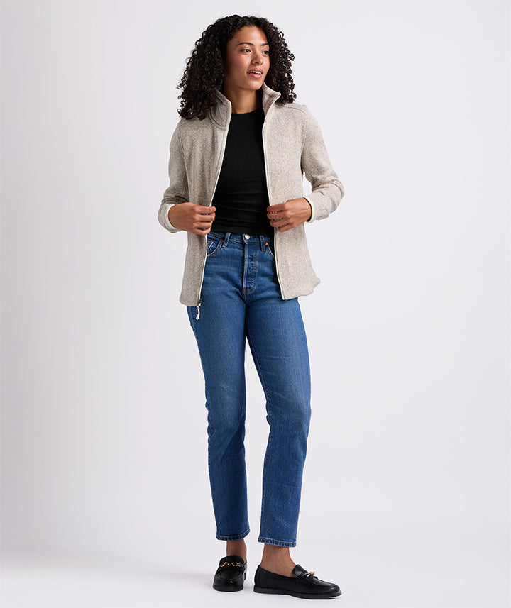 Women's Heathered Fleece Jacket