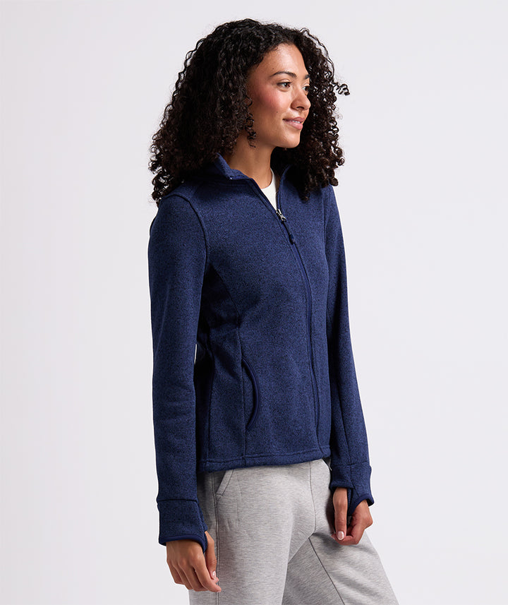 Women's Heathered Fleece Jacket