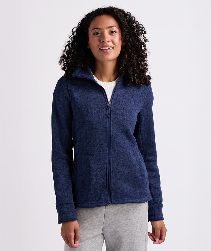 Women's Heathered Fleece Jacket