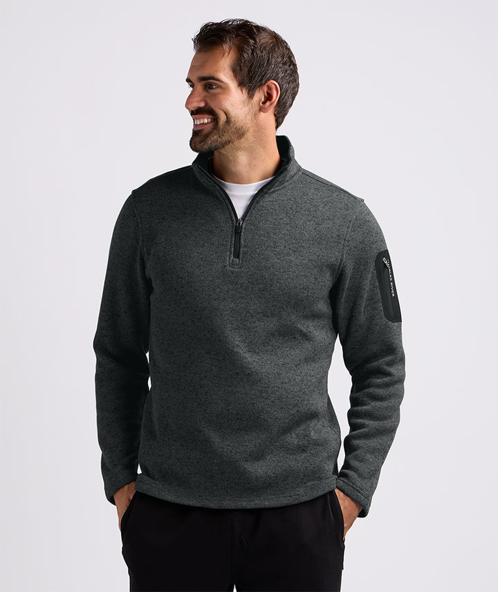 Men's Heathered Fleece Pullover