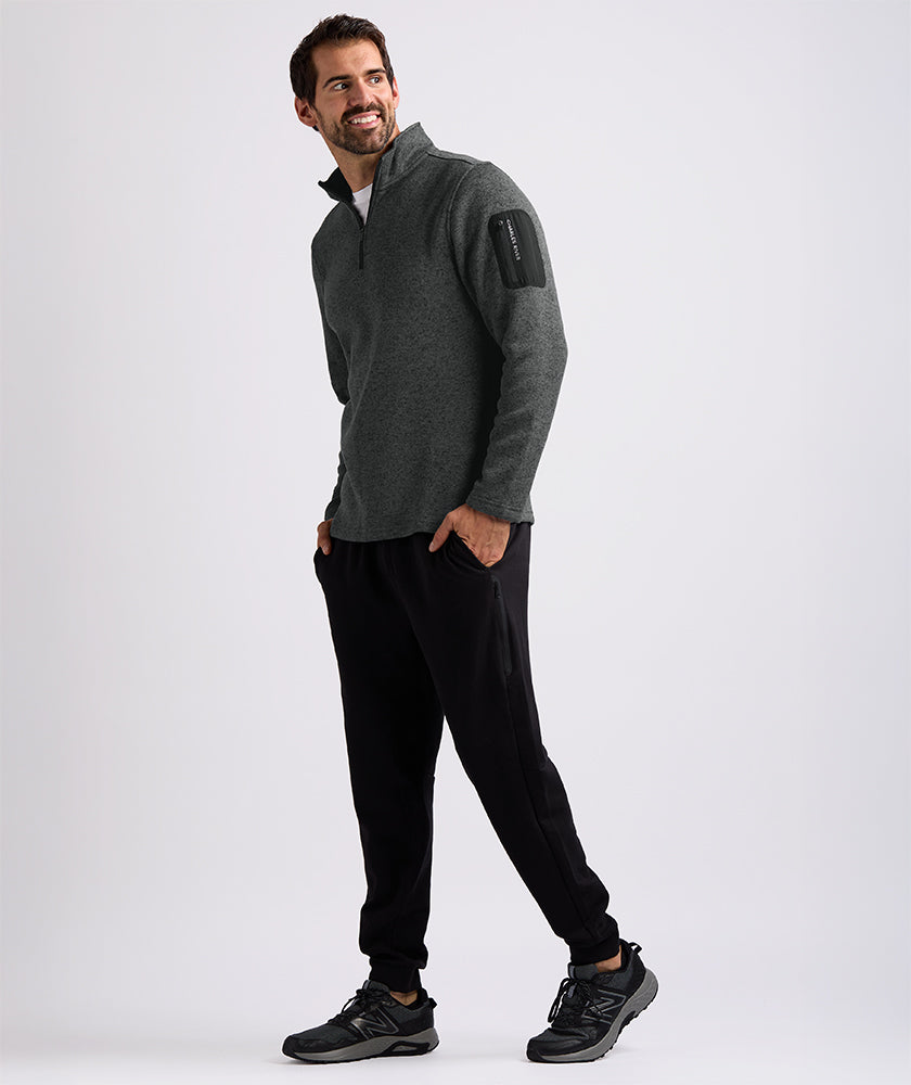 Men's Heathered Fleece Pullover