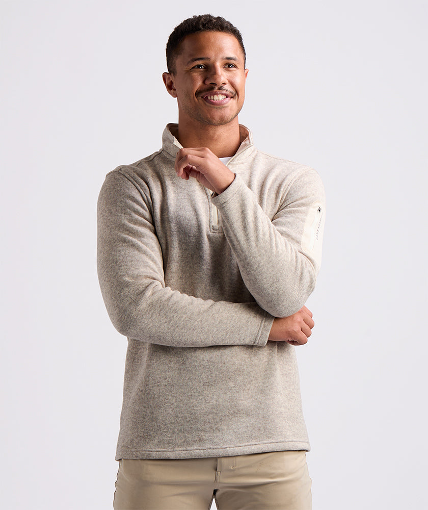 Men's Heathered Fleece Pullover