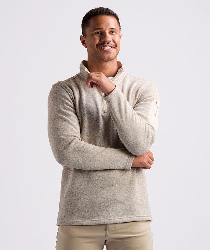 Men's Heathered Fleece Pullover