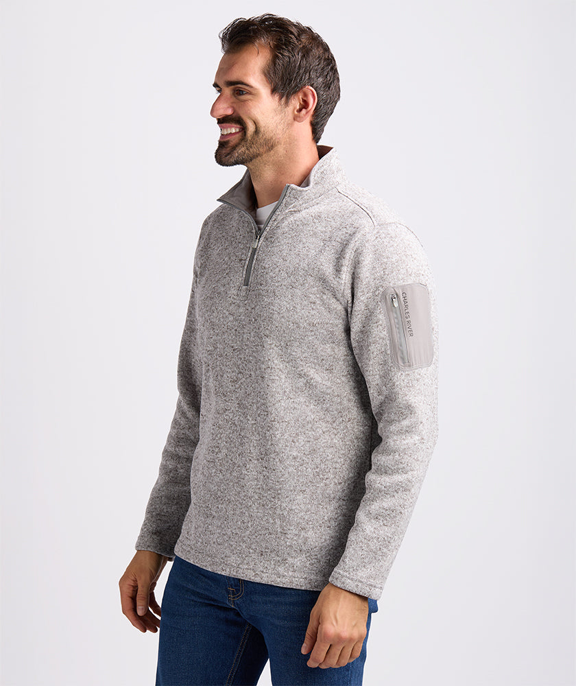 Men's Heathered Fleece Pullover