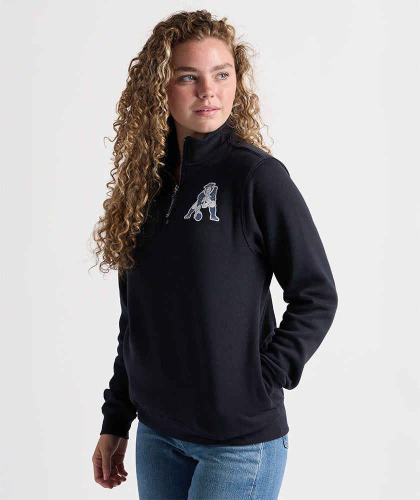 Patriots x Charles River Unisex Crosswind Quarter Zip Sweatshirt